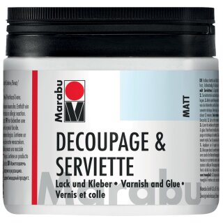 Marabu Servietten-Lack & Kleber matt 500 ml Dose