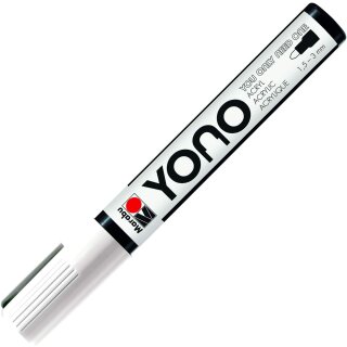 Marabu Acrylmarker "YONO" 1,5 - 3,0 mm Rundspitze weiß