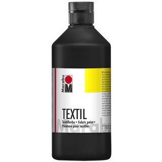 Marabu Textilfarbe "Textil" schwarz 500 ml Flasche