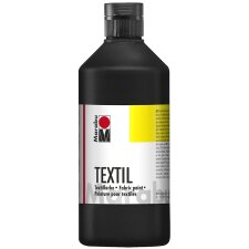 Marabu Textilfarbe "Textil" schwarz 500 ml Flasche