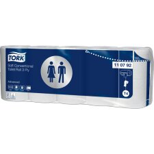 TORK Toilettenpapier 3-lagig weiß 10 Rollen...