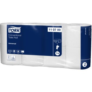 TORK Toilettenpapier 2-lagig weiß 8 Rollen á 250 Blatt