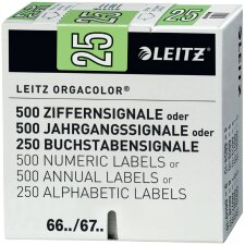 LEITZ Jahressignal Orgacolor "25" auf Rolle...