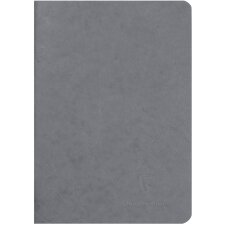 Clairefontaine Notizbuch AGE BAG DIN A5 blanko grau 48 Blatt
