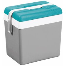 EDA Kühlbox Kunststoff 24 Liter grau / lagunenblau