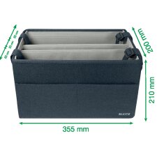 LEITZ Aufbewahrungstasche Desk Sharing aus Stoff samtgrau...