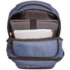 WEDO Notebook-Rucksack College mit Komfortausstattung grau