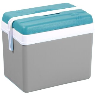 EDA Kühlbox Kunststoff 35 Liter grau / lagunenblau