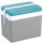 EDA Kühlbox Kunststoff 35 Liter grau / lagunenblau