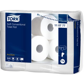 TORK Toilettenpapier 2-lagig weiß 9 x 600 Blatt