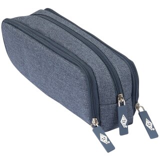 WEDO Schlamper-Etui Denim Polyester blau