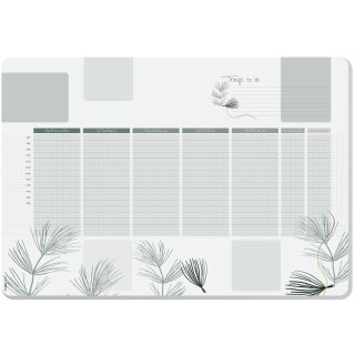 sigel Papier-Schreibunterlage "Weekly Planner Nature" 595 x 410 mm 30 Blatt