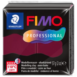 FIMO PROFESSIONAL Modelliermasse ofenhärtend 57 g bordeaux