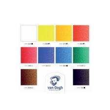 ROYAL TALENS Van Gogh Holzkoffer-Set Acrylfarben Basis-Set