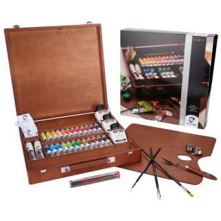 ROYAL TALENS Van Gogh Holzkoffer-Set Ölfarben Expert