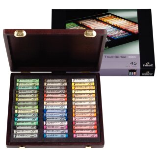 ROYAL TALENS REMBRANDT Weiche Pastelle TRADITIONAL BOX 45 ganze Pastelle