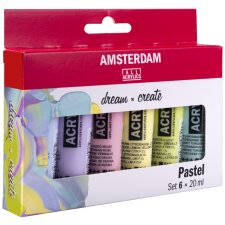 ROYAL TALENS Acrylfarbe AMSTERDAM Pastell 6 x 20 ml