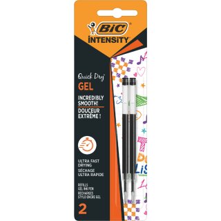 BIC Gelschreiber-Minen Intensity Quick Dry S schwarz