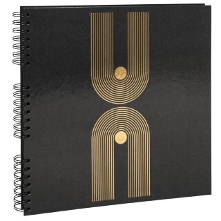 EXACOMPTA Foto-Spiralalbum Graphik 320 x 320 mm schwarz