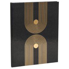 EXACOMPTA Gästebuch Graphik 220 x 270 mm schwarz