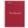 MIQUELRIUS Collegeblock "Notebook EMOTIONS" DIN A4 rot kariert 80 Blatt