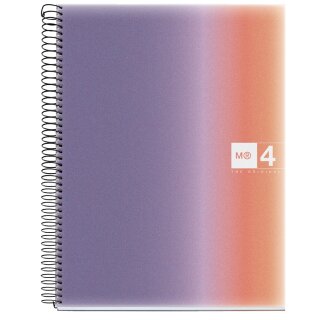 MIQUELRIUS Collegeblock "Notebook AURORA" DIN A4 Provence kariert 120 Blatt