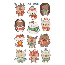ZDesign KIDS Weihnachts-Tattoos "Tiere" 1 Blatt...
