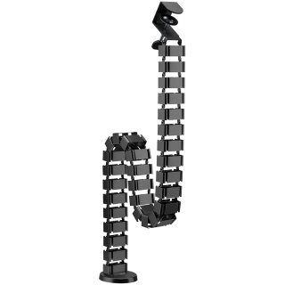 LogiLink Kabelkanal mit Tischklemme & Standfuß schwarz Länge: 1.347 mm