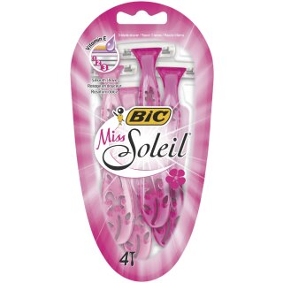 BIC Einwegrasierer Miss Soleil für Frauen 4er Pack