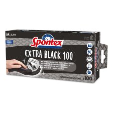 Spontex Vinyl-Handschuh Extra Black Größe M...