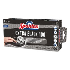 Spontex Vinyl-Handschuh Extra Black Größe L...