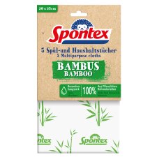 Spontex Spül- und Haushaltstuch Bambus 5er Pack