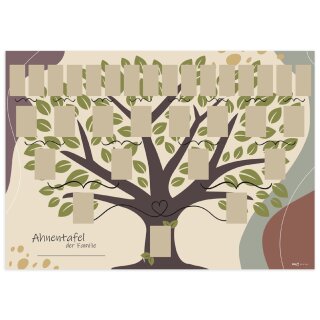 RNK Verlag Schmuck-Ahnentafel "Illustrierter Baum" DIN A2