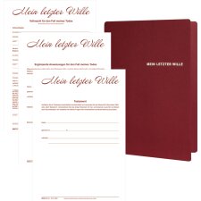 RNK Verlag Mappe "Mein letzter Wille" für...