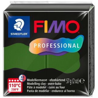 FIMO PROFESSIONAL Modelliermasse ofenhärtend 57 g blattgrün