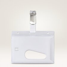 AVERY Ausweishalter mit Clip transparent 54 x 85 mm 25...