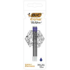 BIC Kugelschreiber-Mine Cristal RENEW schwarz S 3 Stück