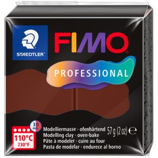 FIMO PROFESSIONAL Modelliermasse ofenhärtend 57 g schoko