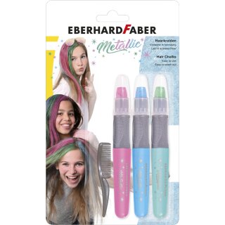 EBERHARD FABER Haarkreide-Set Metallic 3er Set