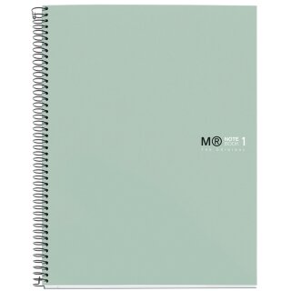 MIQUELRIUS Collegeblock "Notebook THE ORIGINAL" DIN A5 aqua kariert 80 Blatt