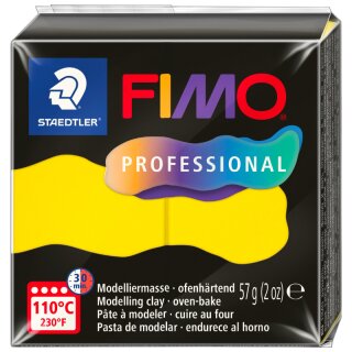 FIMO PROFESSIONAL Modelliermasse ofenhärtend 57 g gelb