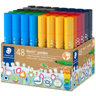STAEDTLER Fasermaler Noris jumbo 48er Köcher