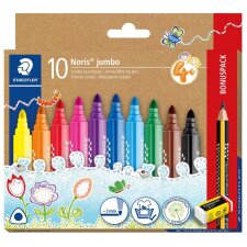 STAEDTLER Fasermaler Noris jumbo Bonuspack