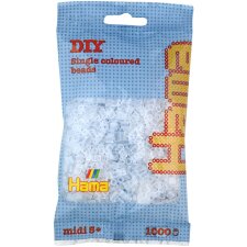 HAMA Bügelperlen midi transparent-weiß im...