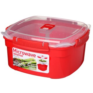 Sistema Mikrowellendose MEDIUM STEAMER 2,4 Liter rot