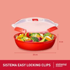 Sistema Mikrowellendose MICROWAVE 1,29 Liter rot
