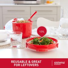 Sistema Mikrowellendose MICROWAVE 1,29 Liter rot