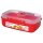 Sistema Mikrowellendose RECTANGULAR 1,25 Liter rot