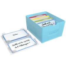 Oxford Lernkartei "Flashbox" pastellblau unbestückt