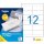 agipa Universal-Etiketten 99,1 x 42,3 mm weiß 1.200 Etiketten